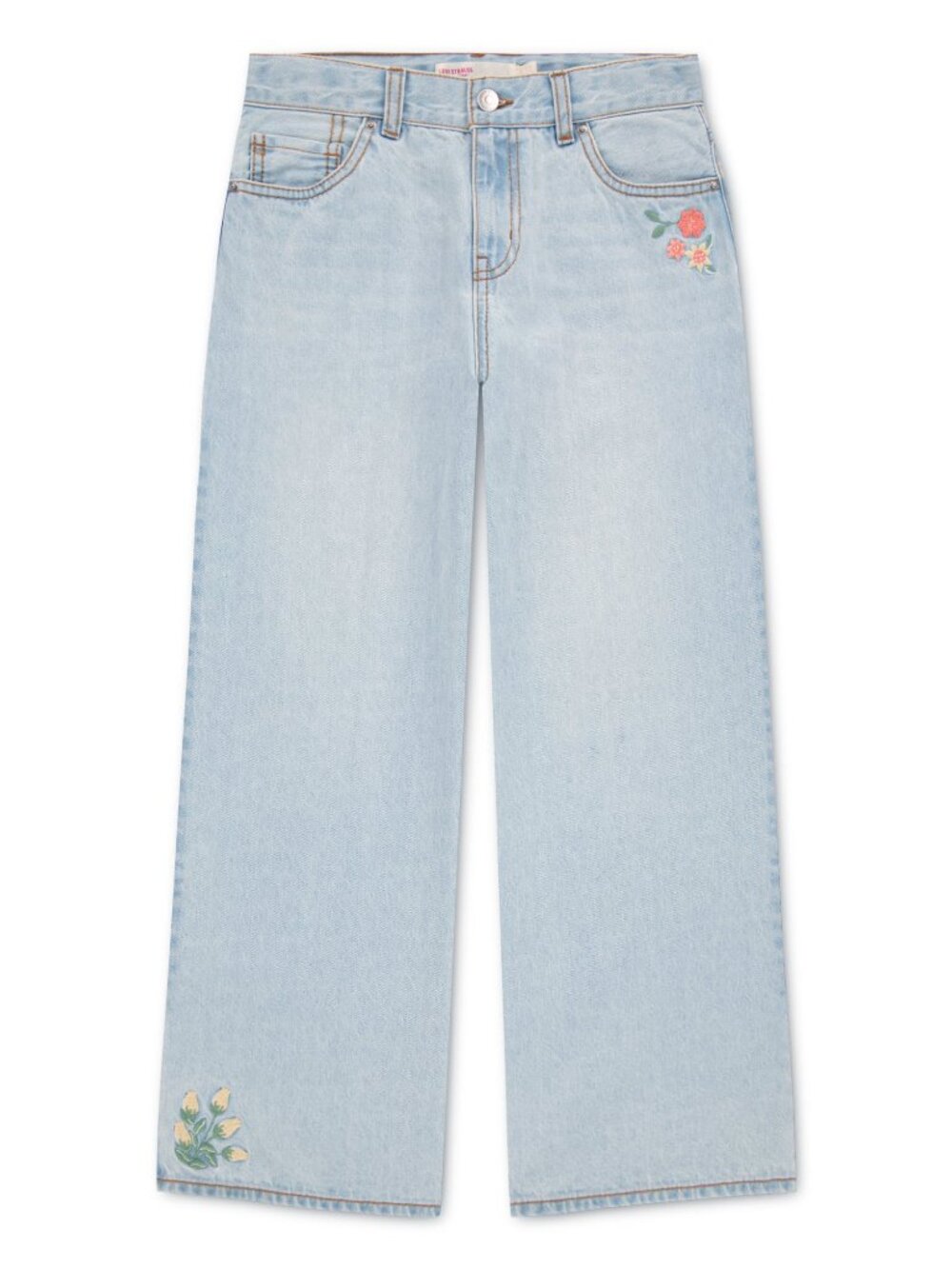 NWT Levis Strauss Signature Wide Leg Baggy Relaxed fit Jeans for Girls